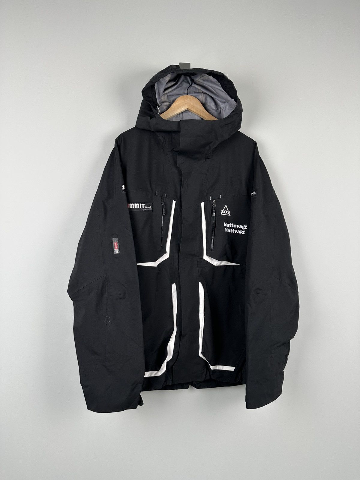 Goretex SOS Snowboarding Outdoor Jacket Hooded Recco Size US XXL / EU 58 / 5 - 4 Thumbnail