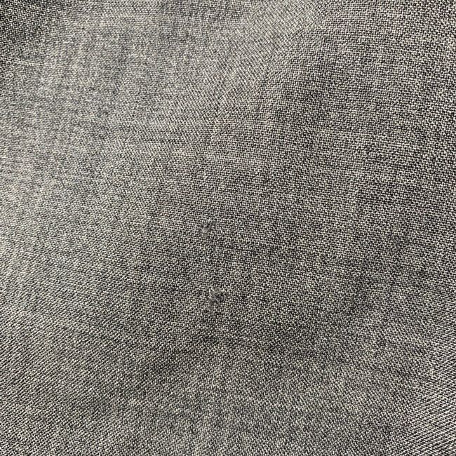 Casual Pants Slacks Wool Bottoms Plain Zip Fly Gray