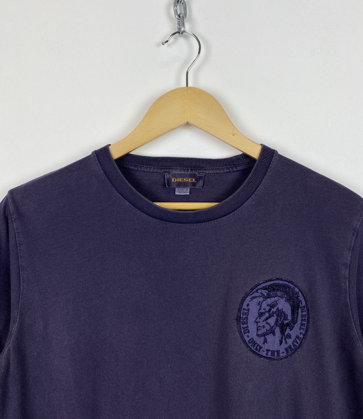 Diesel Diesel Men’s T-Shirt Purple Avant Garde Designer Crew Neck Size US M / EU 48-50 / 2 - 2 Thumbnail