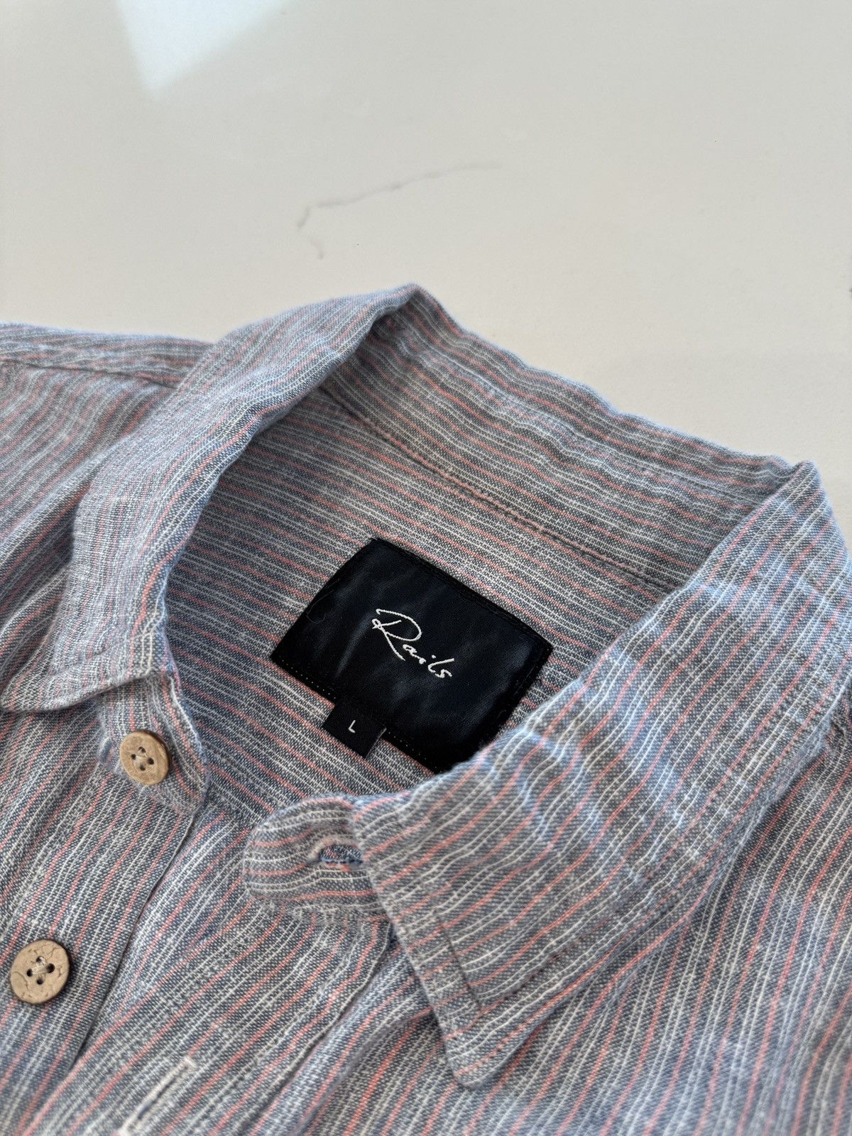 Rails Rails Button Up Striped Shirt Size US L / EU 52-54 / 3 - 2 Thumbnail