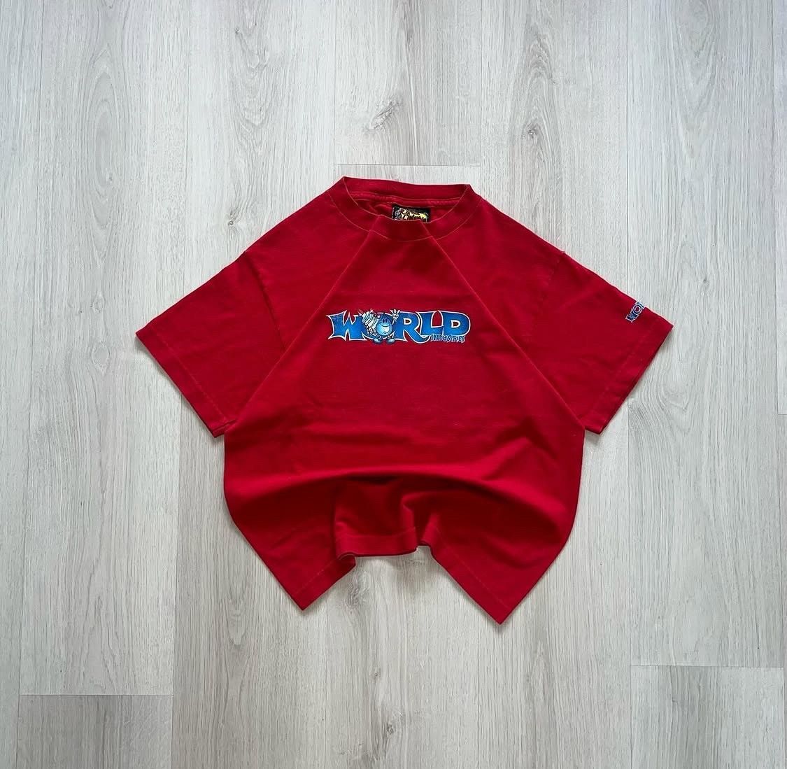 World Industries VINTAGE T SHIRT WORLD INDUSTRIES RED Size US S / EU 44-46 / 1 - 2 Thumbnail