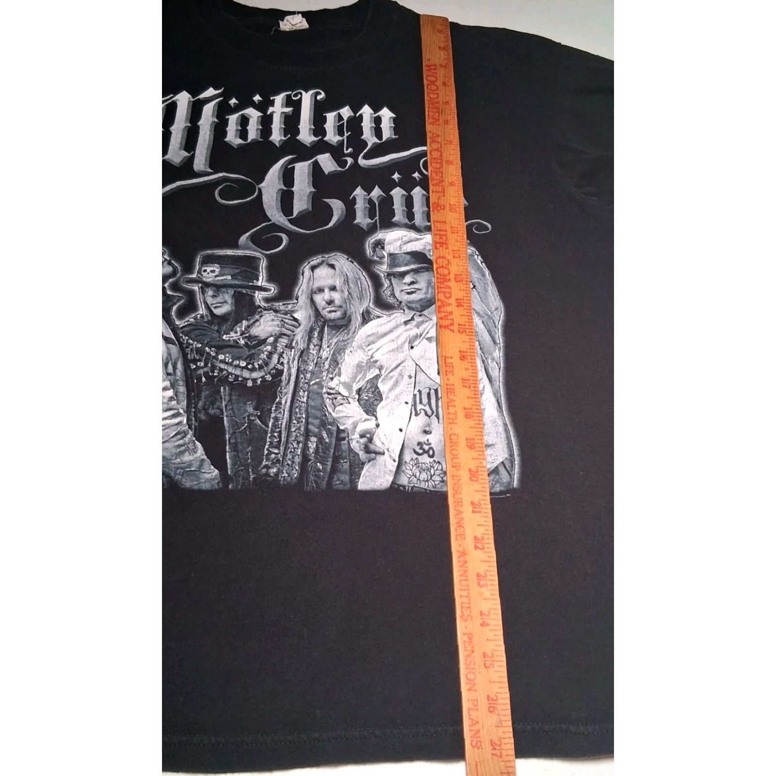Anvil VINTAGE Motley Crue Shirt Men XL Black Graphic Band T Hard Rock Music 2008 Size US XL / EU 56 / 4 - 3 Thumbnail