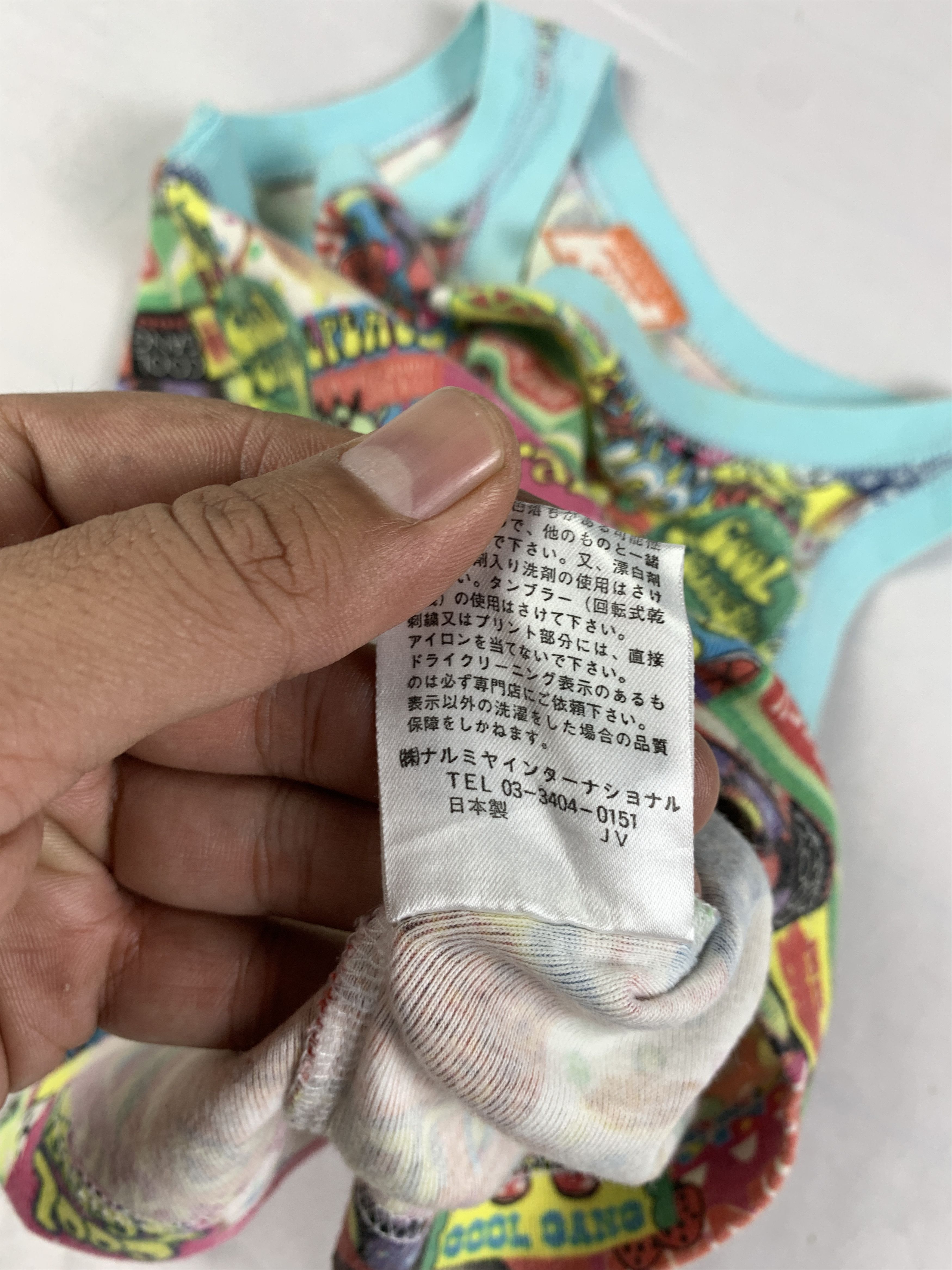 Angel Blue Mini-K Japan Candy Ringer Baby Tank Top (XS) Size XS / US 0-2 / IT 36-38 - 11 Thumbnail