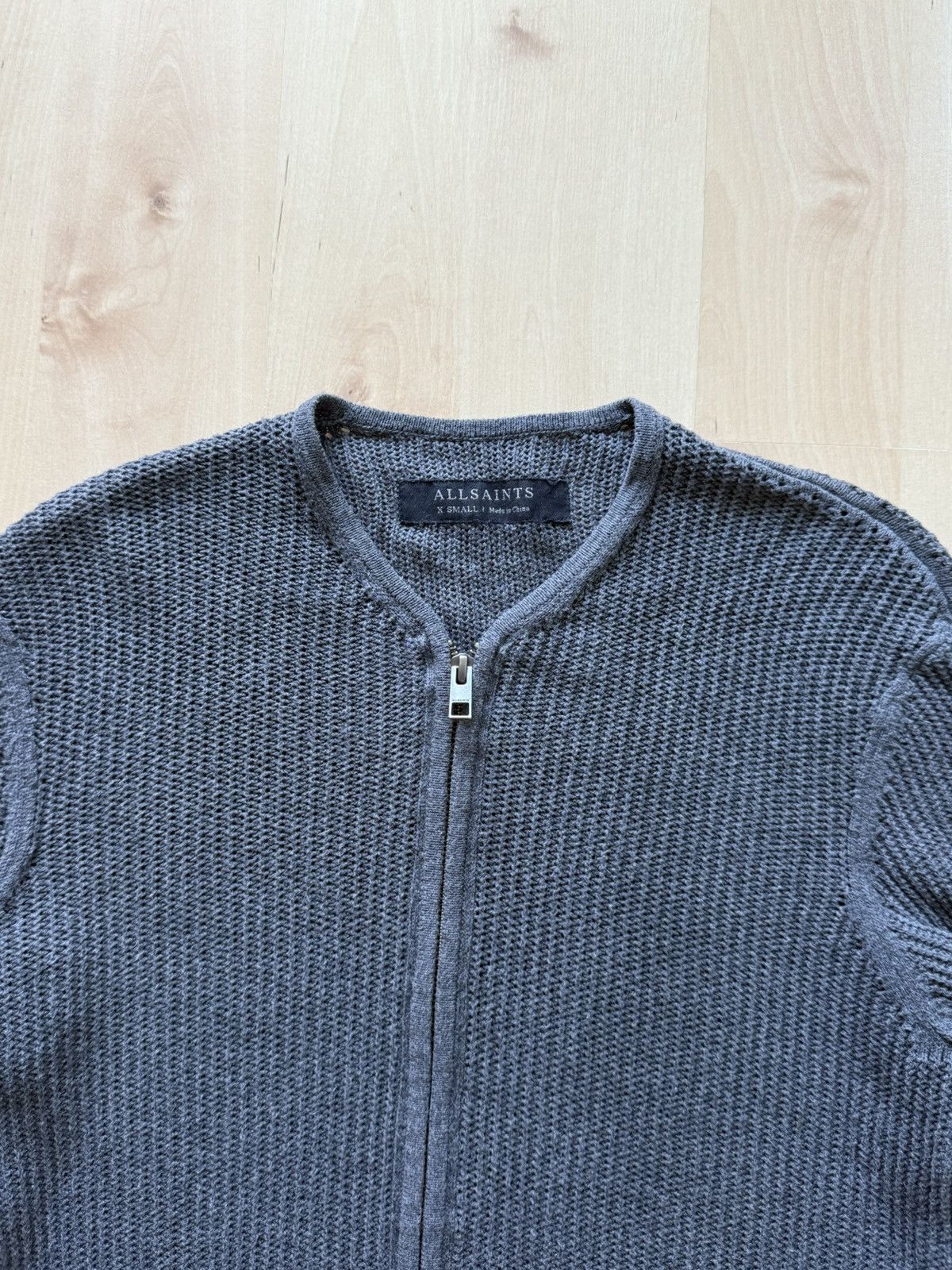Allsaints Allsaints Metz Knit mesh zip Cardigan sweater Size US XS / EU 42 / 0 - 2 Thumbnail