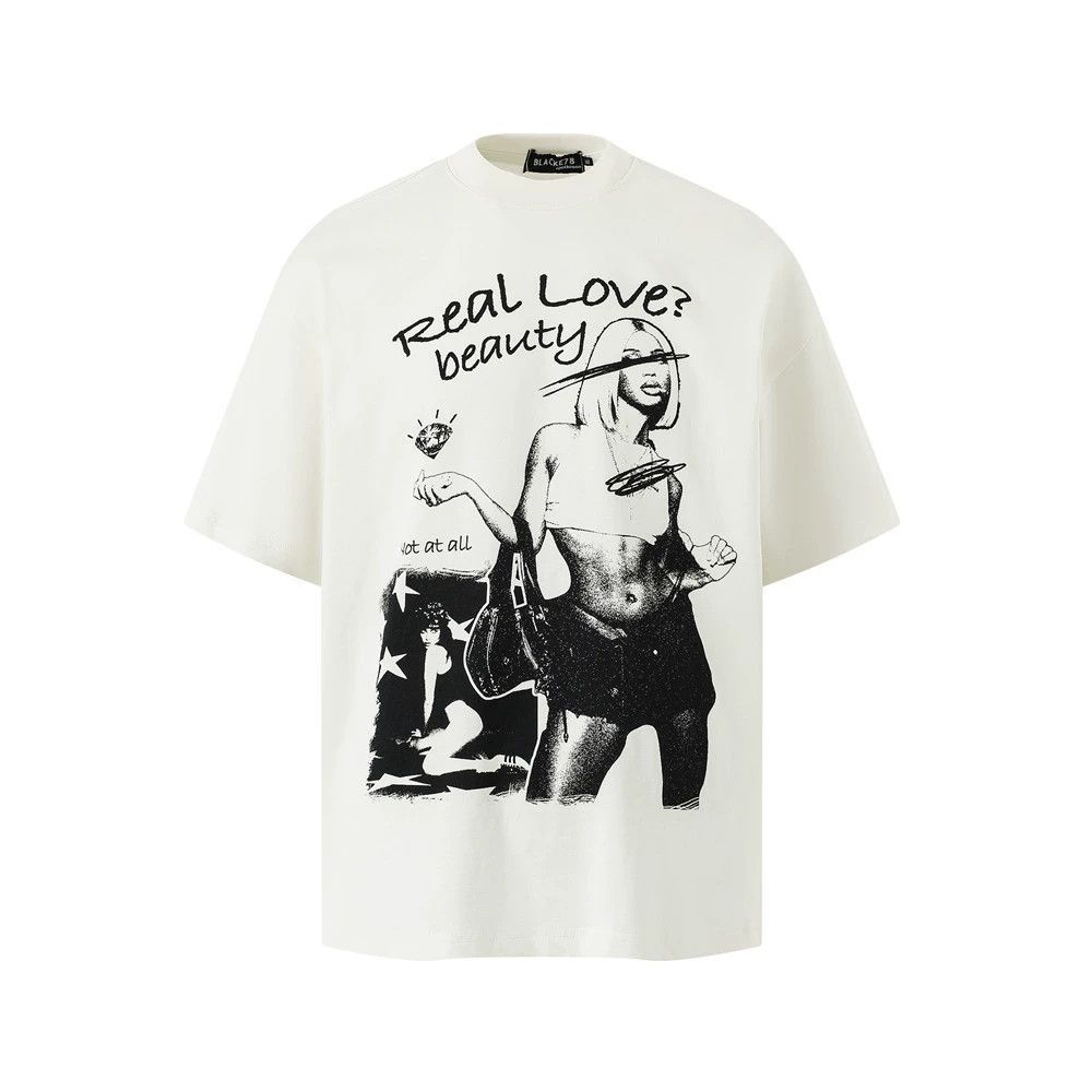 Japanese Brand × Vintage Loose casual hip-hop trendy abstract character print T-shirt Size US M / EU 48-50 / 2 - 1 Thumbnail