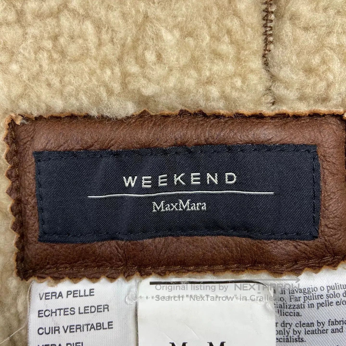 Other brown teddy patch leather jacket. Size US M / EU 48-50 / 2 - 4 Thumbnail