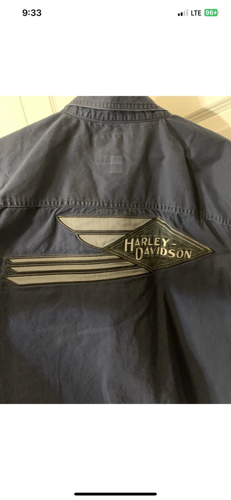 Harley Davidson Harley Davidson mens sz 2XL gray blue mechanic shirt shop Size US XXL / EU 58 / 5 - 3 Thumbnail