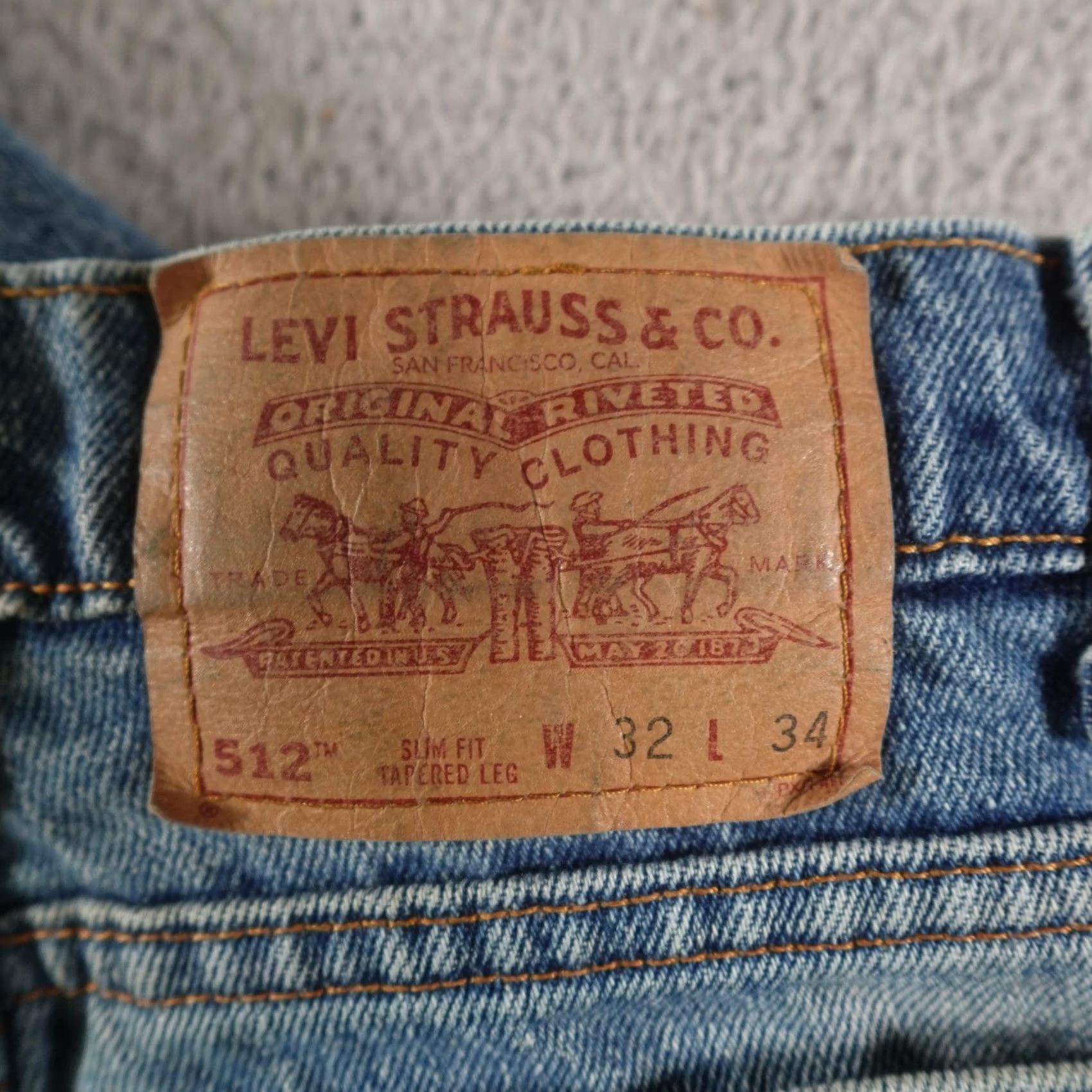 Levi's VINTAGE Levi's 512 Jeans Men 32x34 Blue Slim Fit Tapered Leg Denim Made USA 90s Size US 32 / EU 48 - 3 Thumbnail