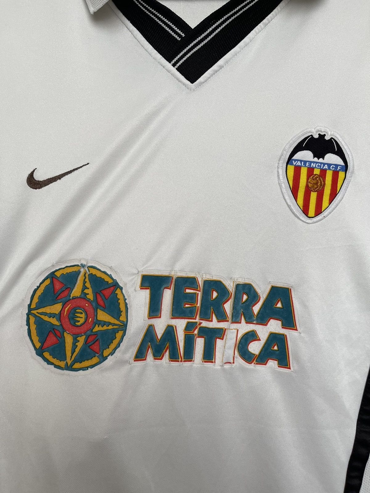 Nike 2000/2001 Nike Valencia Vintage Soccer Jersey T-Shirt Tee Size US L / EU 52-54 / 3 - 6 Thumbnail