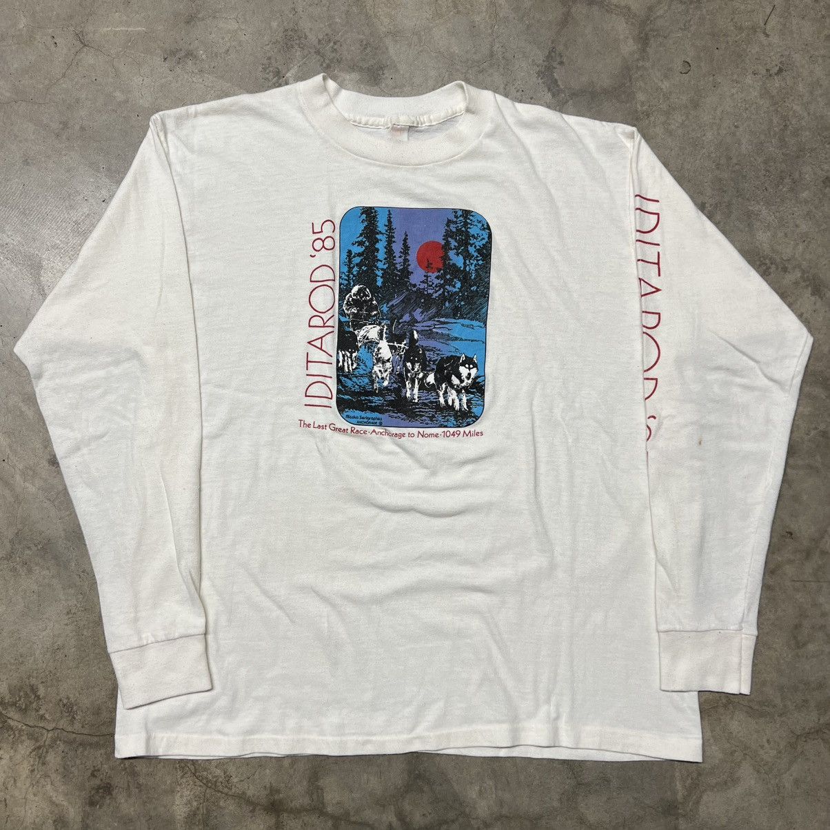 Vintage Vintage 1985 Iditarod “The Last Great Race” 🇺🇸 L/S T-Shirt Size US L / EU 52-54 / 3 - 2 Thumbnail