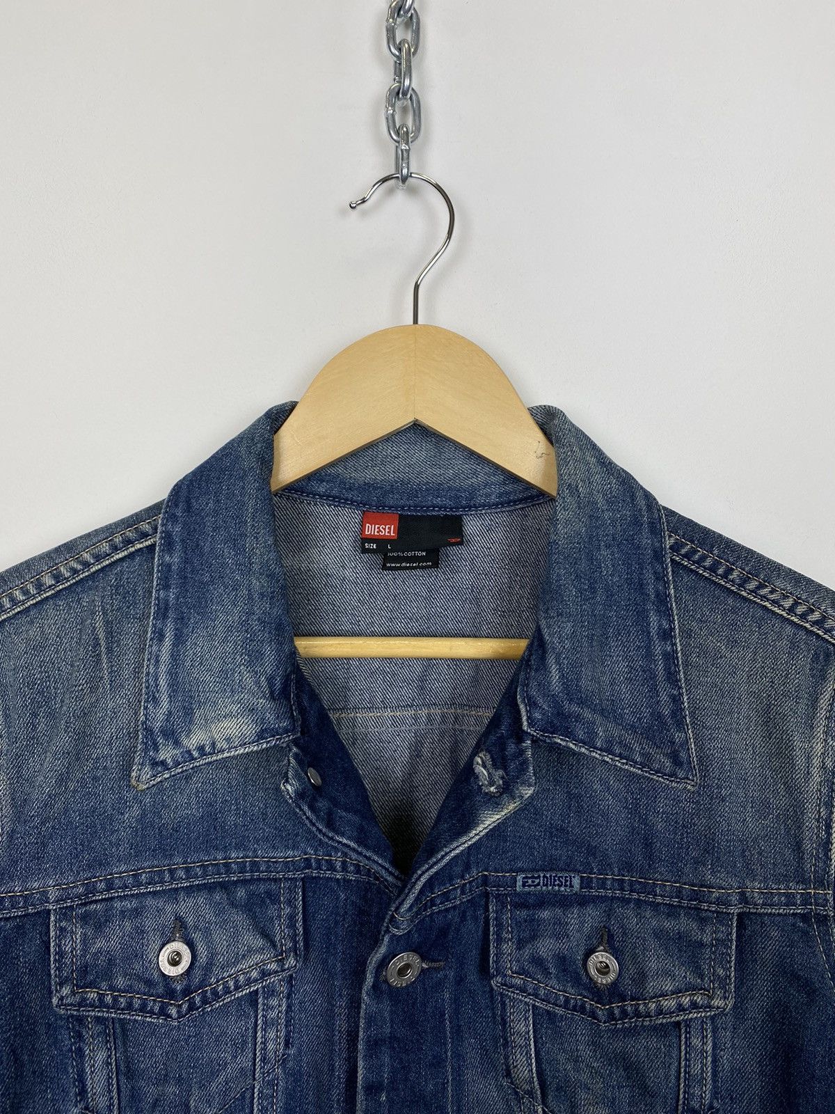 Diesel Vintage Diesel Y2K Denim Jacket Jeans Streetwear Blue 90’s Size L / US 10 / IT 46 - 5 Thumbnail