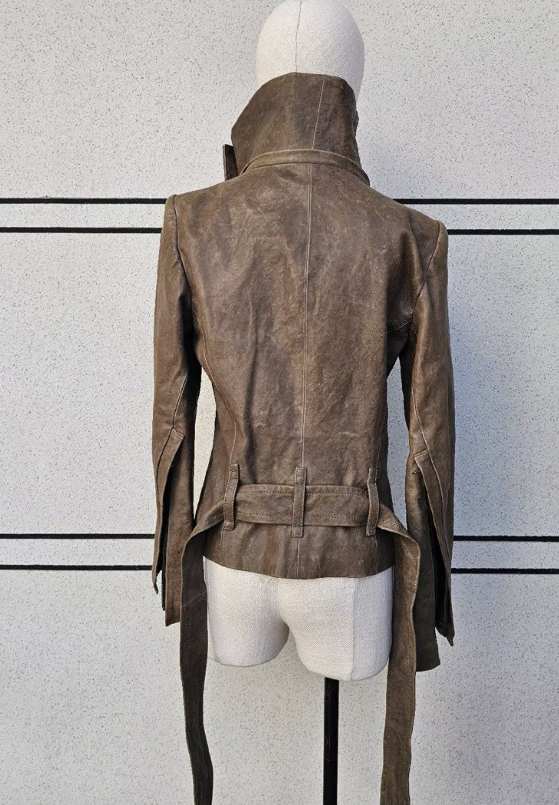 Ann Demeulemeester Ann demeulemeester leather jacket coat Size S / US 4 / IT 40 - 4 Thumbnail