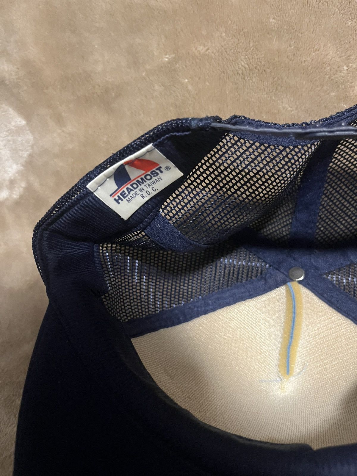 Hanes Vintage 90’s MGA Foam Truxker Mesh SnapBack Hat cap Size ONE SIZE - 7 Thumbnail