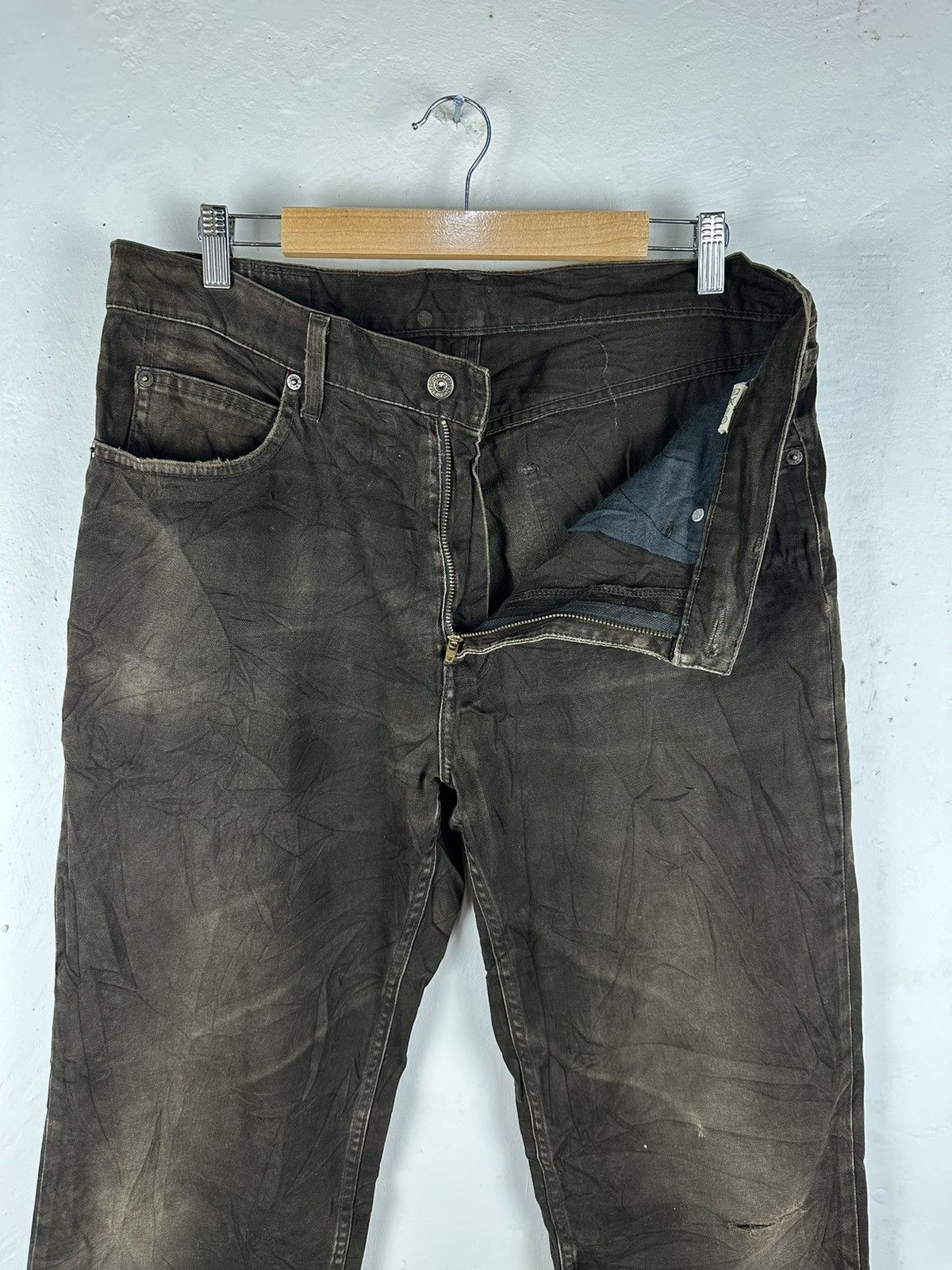 Japanese Brand Levis Dark Brown Vintage Japanese Branded #B001 Size US 34 / EU 50 - 7 Thumbnail