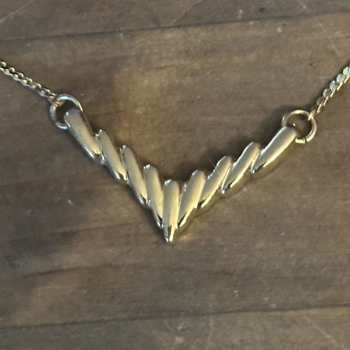 Vintage Vintage chevron necklace Size ONE SIZE - 3 Thumbnail