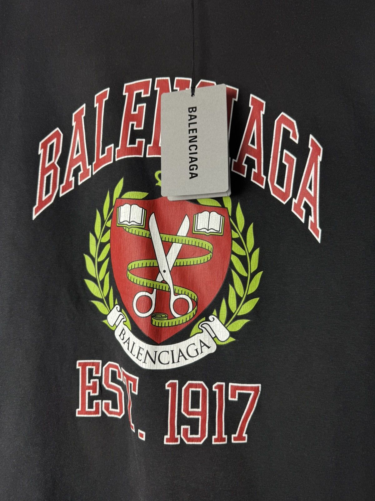 Balenciaga BNWT Balenciaga College hoodie est 1917 scissor Hoodie Size US S / EU 44-46 / 1 - 6 Thumbnail