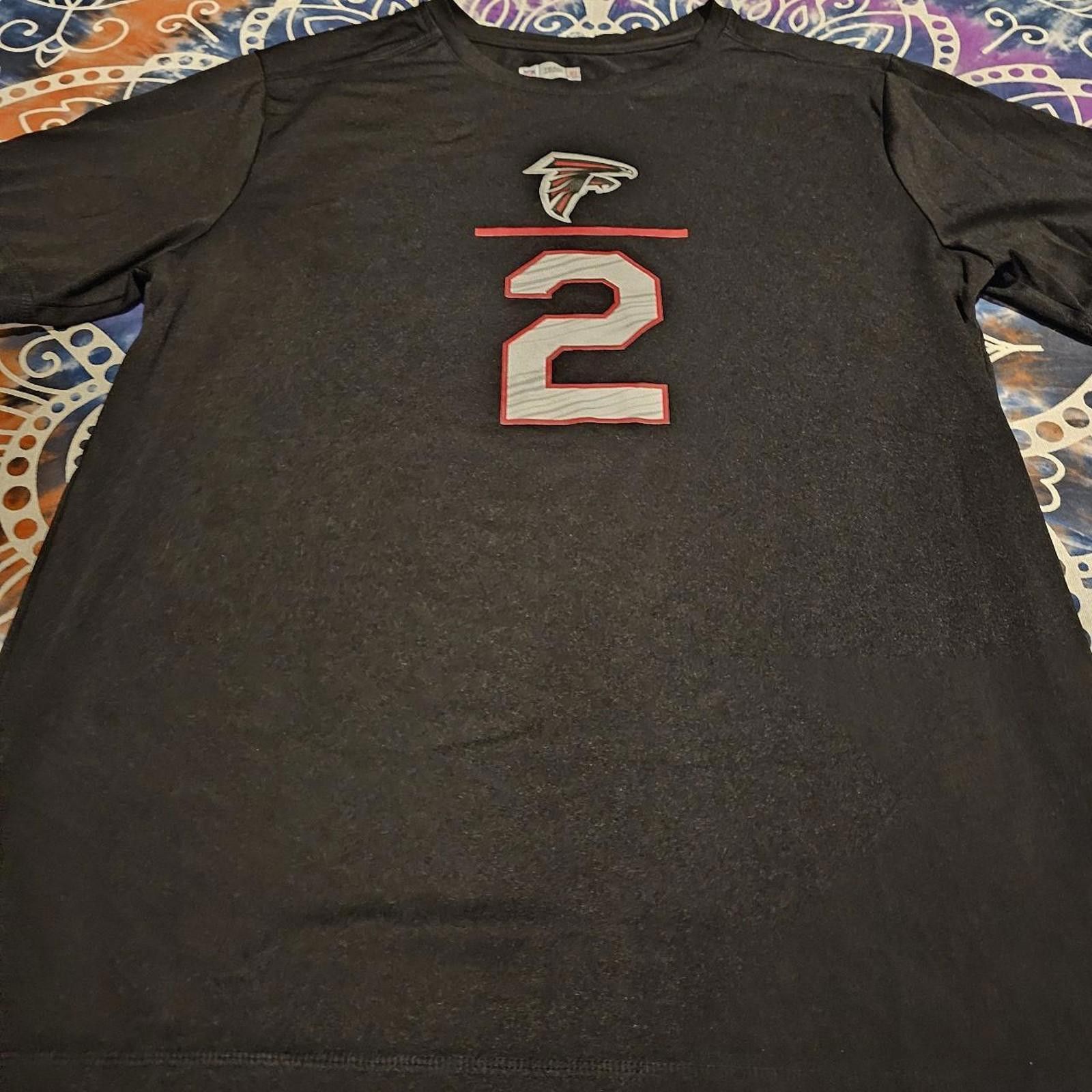 NFL NFL Men's Black and Red Atlanta Falcons Shirt #2 Matt Ryan Size US M / EU 48-50 / 2 - 2 Thumbnail