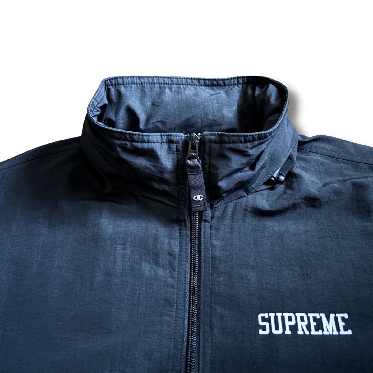 Champion × Supreme Supreme x Champion Black Men’s M Windbreaker Jacket SS18 Size US M / EU 48-50 / 2 - 3 Thumbnail