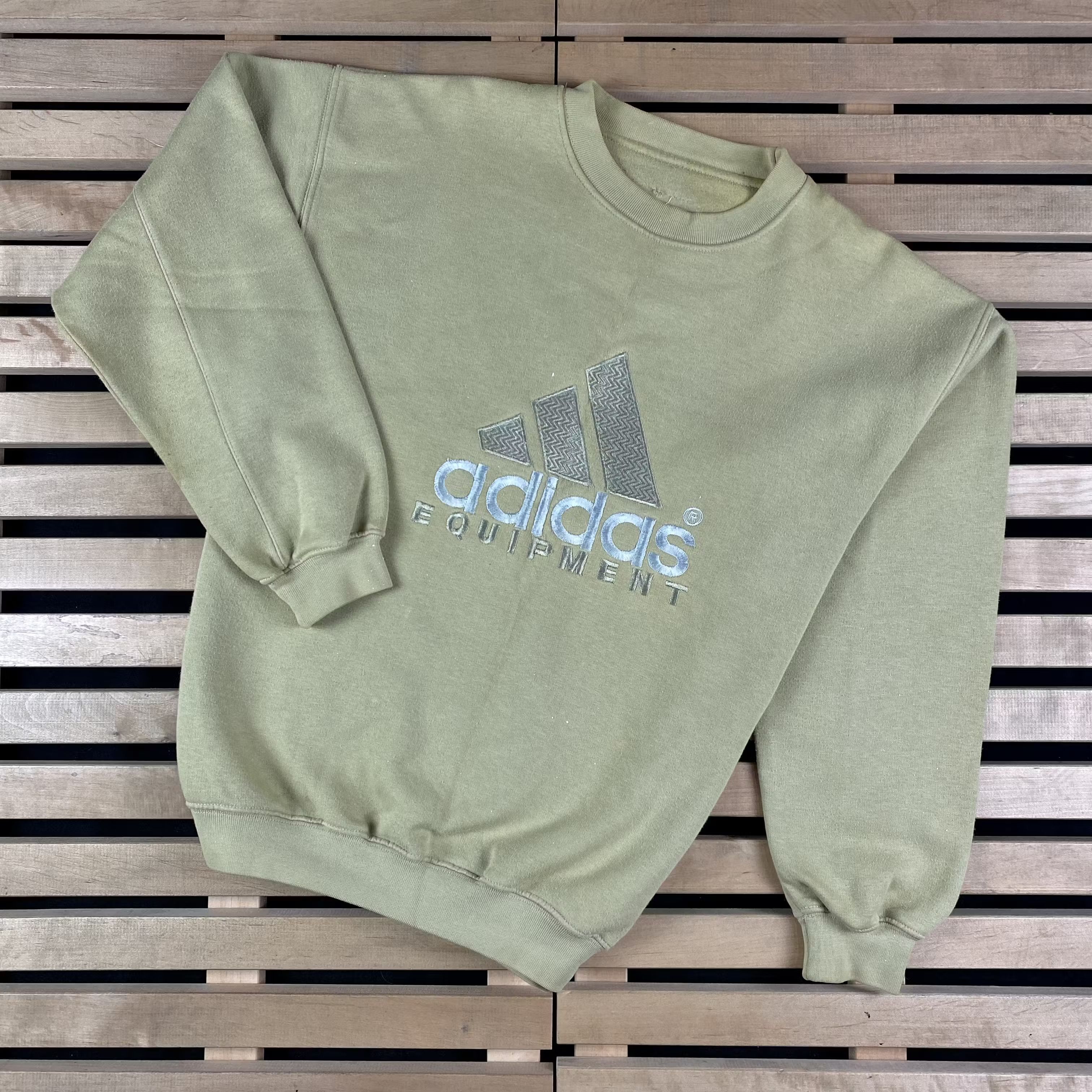 Adidas × Vintage Mens Sweatshirt Adidas Equipment Vintage Size L Size US L / EU 52-54 / 3 - 1 Thumbnail