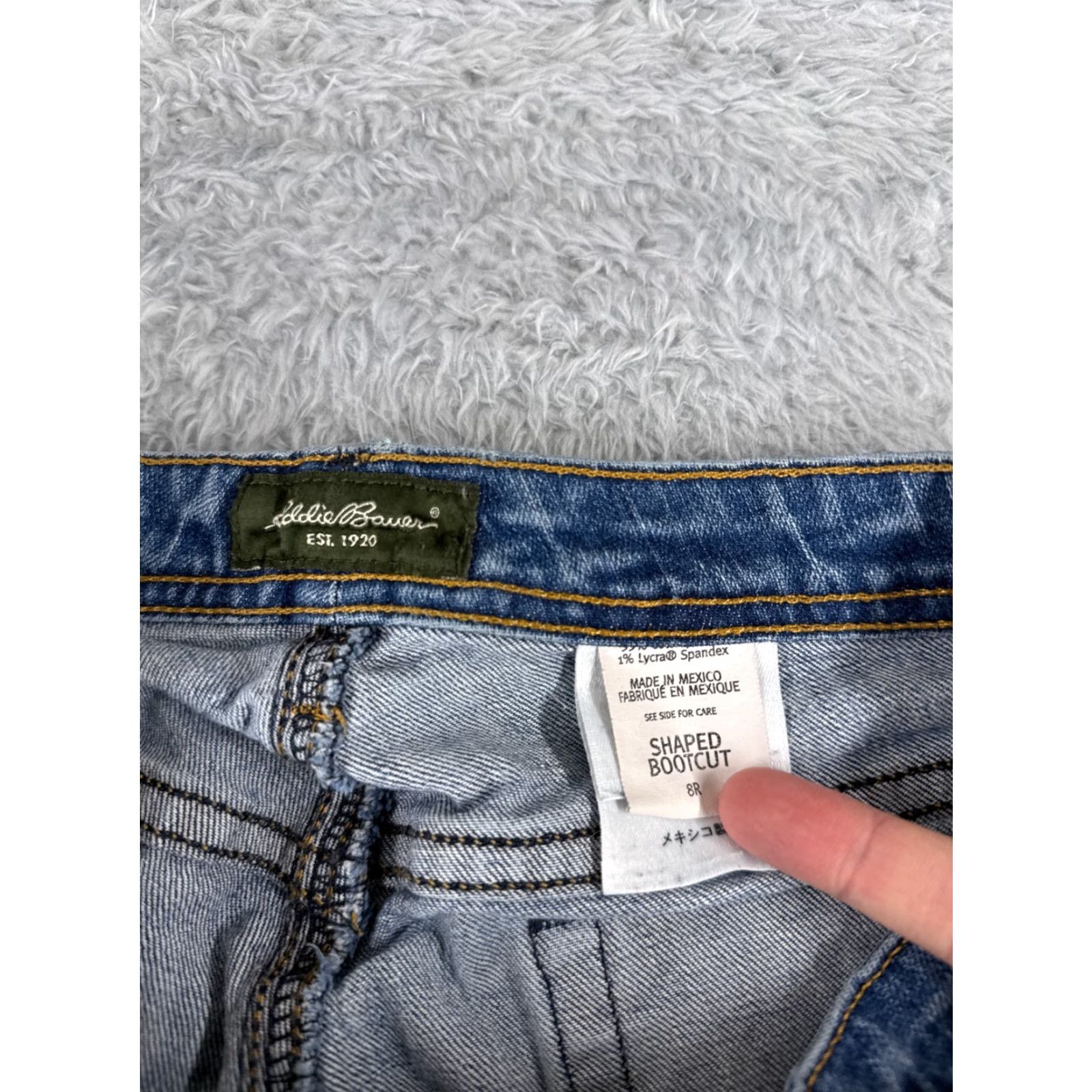 Eddie Bauer Eddie Bauer Jeans Womens 8 Blue Denim Bootcut Mid Rise 28x30 Cotton Jeans Shaping Size 30" / US 8 / IT 44 - 6 Thumbnail