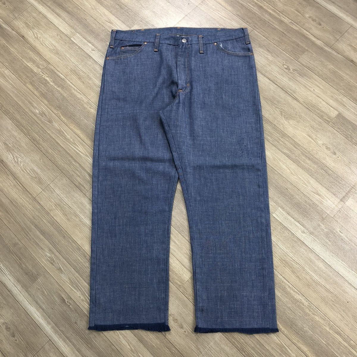 JCPenney 60/70s Vintage Jcpenny Ranchraft Cutt Off Penn-Prest Jeans Size US 38 / EU 54 - 1 Thumbnail