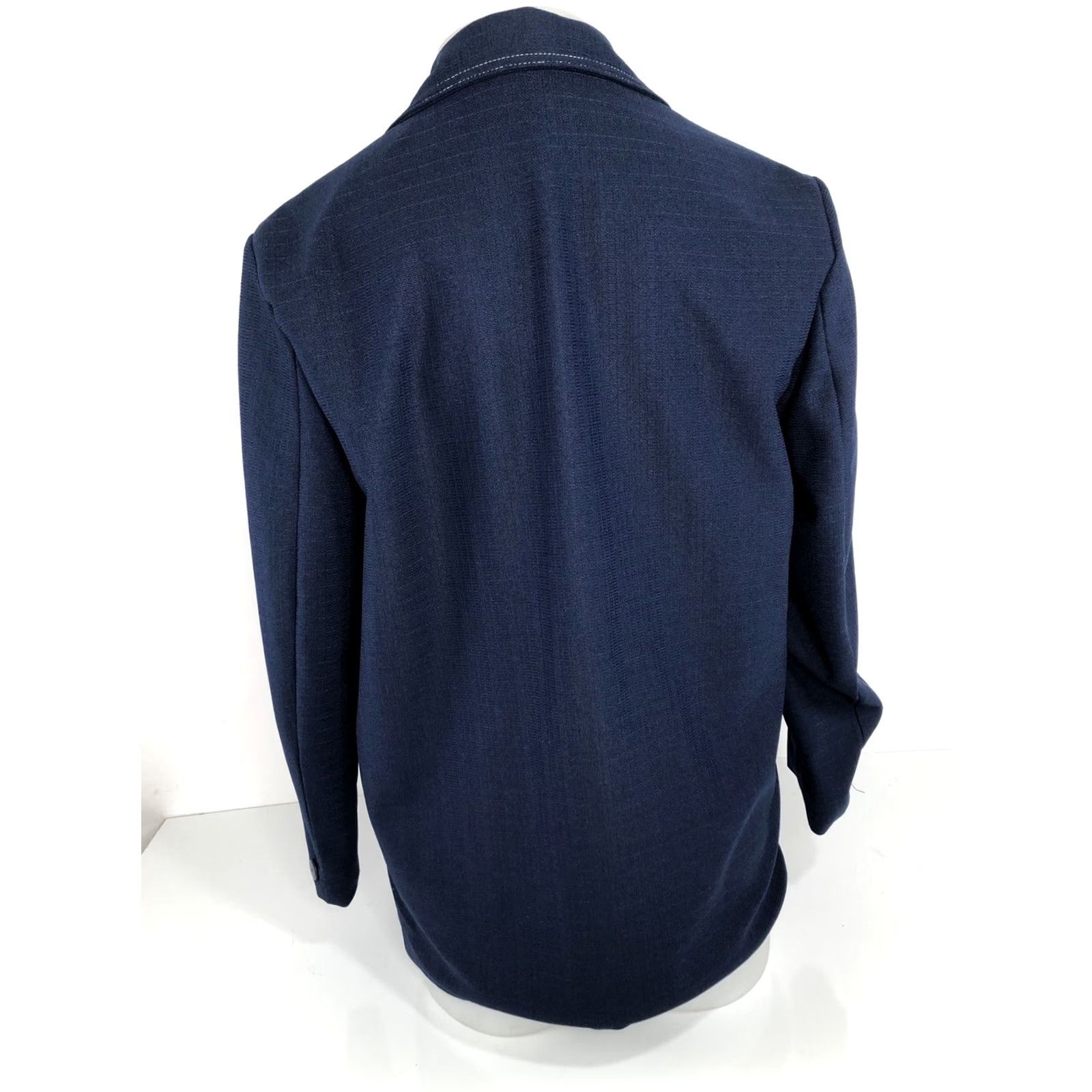 Vintage VINTAGE Awesome ANDERSON LITTLE 1960s Blazer Jacket Disco Leisure 38R Blue Polyester EXC Size 38R - 4 Thumbnail