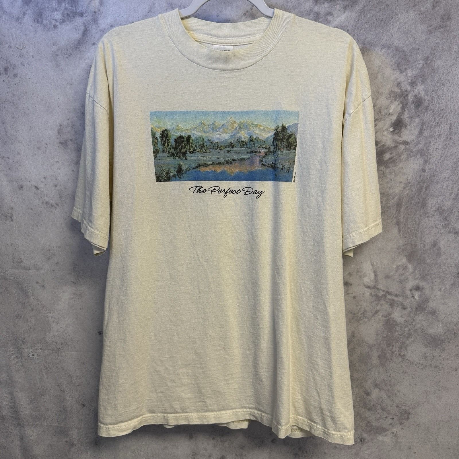 Vintage VIntage The Perfect Day Nature T Shirt White Short Sleeve Size US XL / EU 56 / 4 - 2 Thumbnail