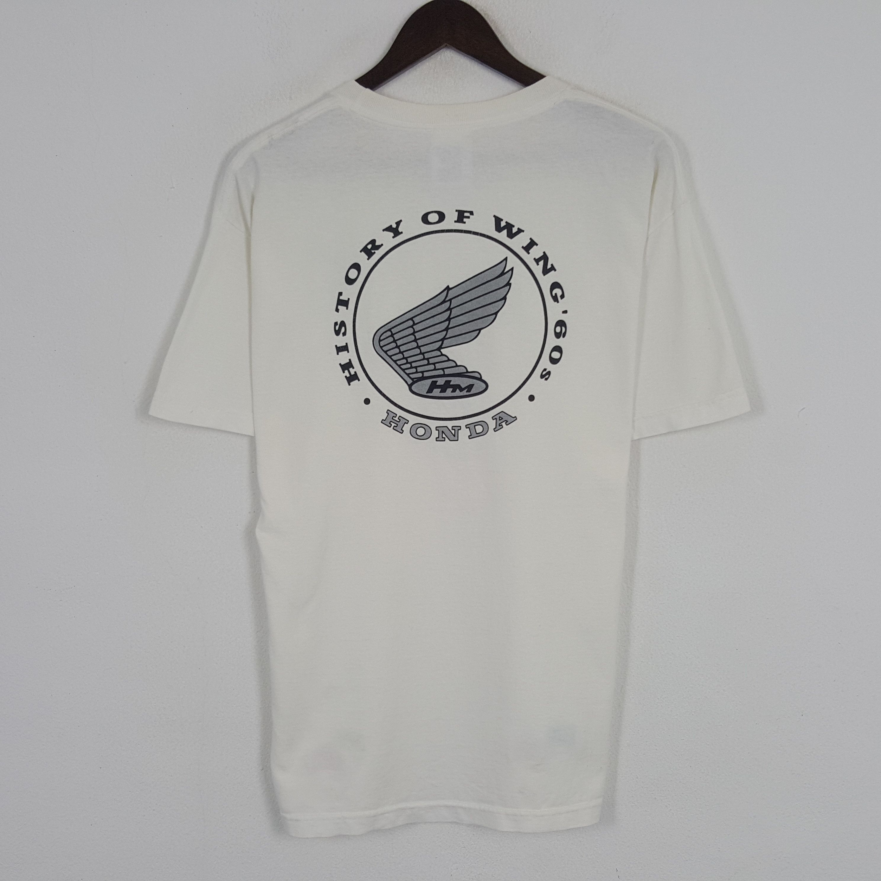 Honda × Vintage Vintage Honda Redwing History Of Wing Tshirt Size US L / EU 52-54 / 3 - 1 Thumbnail