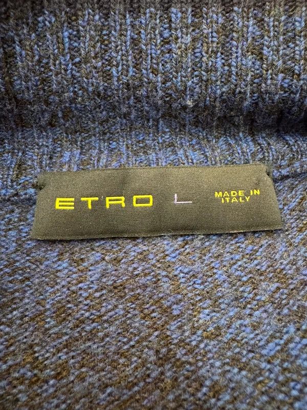 Etro Etro Milano Lana Wool Zip Sweater jumper size L Italy Size US L / EU 52-54 / 3 - 8 Thumbnail