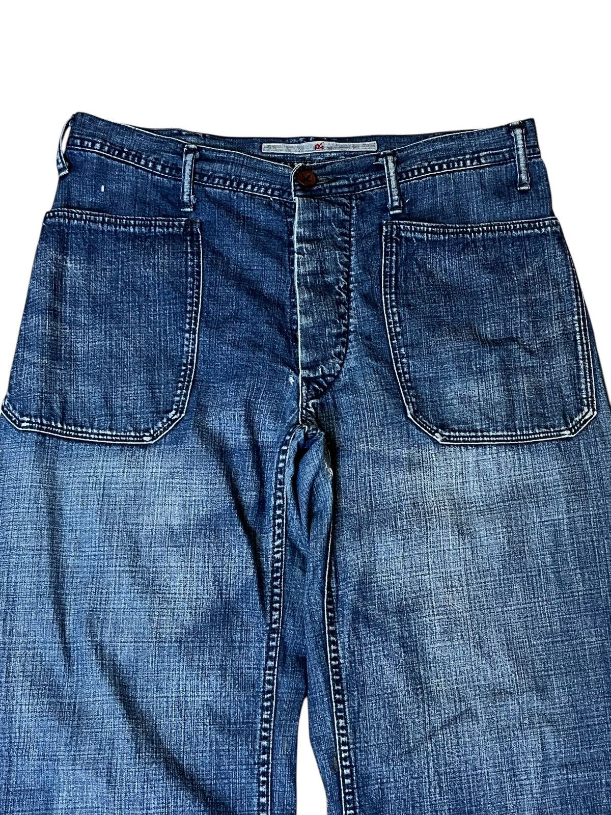 45rpm ARCHIVE JAPANESE VINTAGE 45 RPM STUDIO JAPAN WIDE LEG JEANS Size US 32 / EU 48 - 4 Thumbnail
