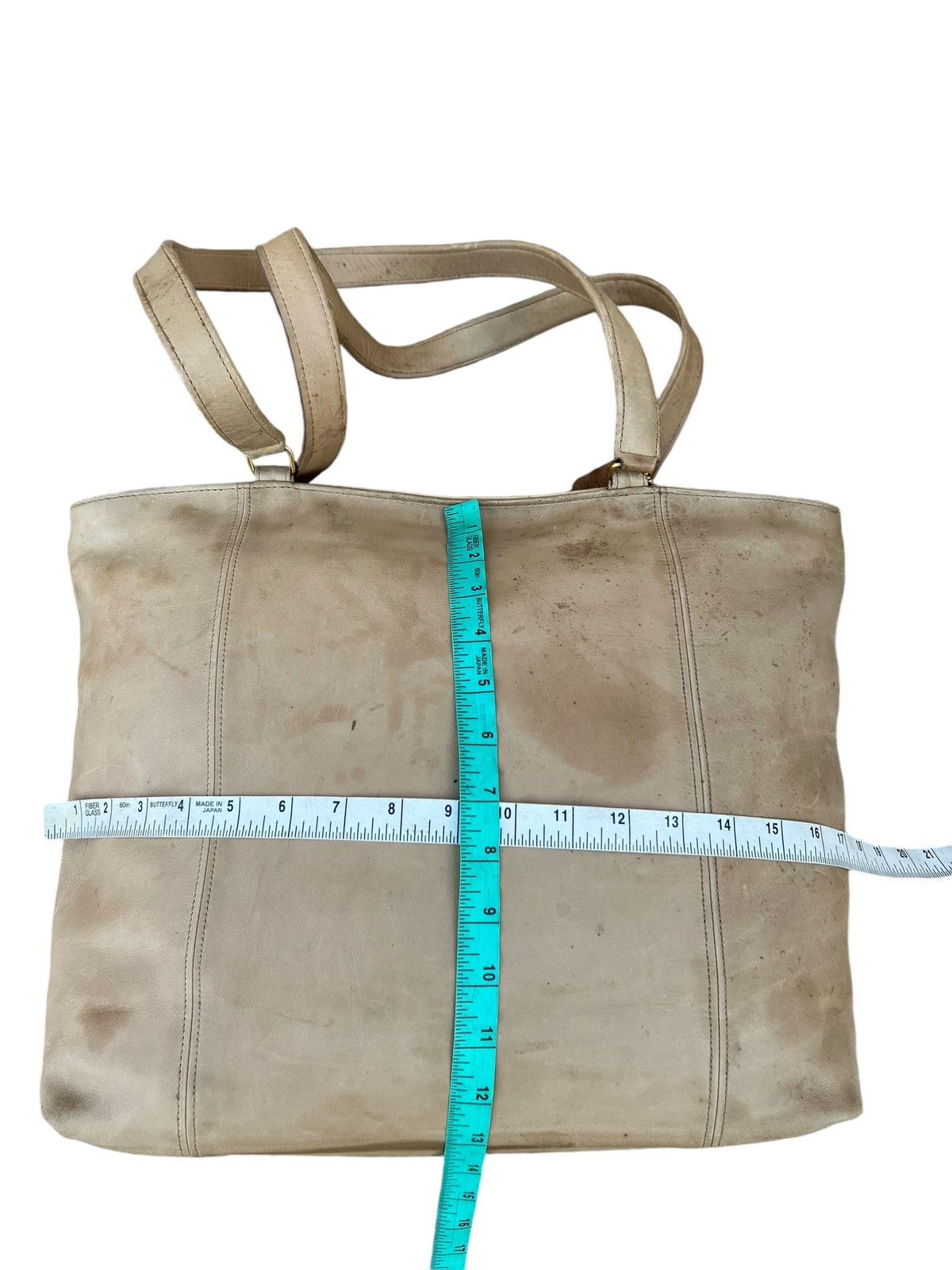 Coach × Leather Vintage 90s COACH Distress Stains Patina Leather Tote Bag Size ONE SIZE - 25 Thumbnail