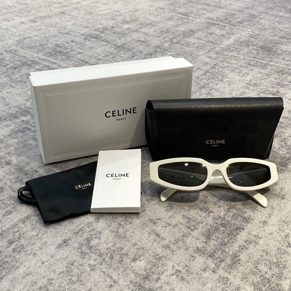 Celine CELINE Triomphe CL40269U Cat Eye Sunglasses WHITE Size ONE SIZE - 12 Thumbnail