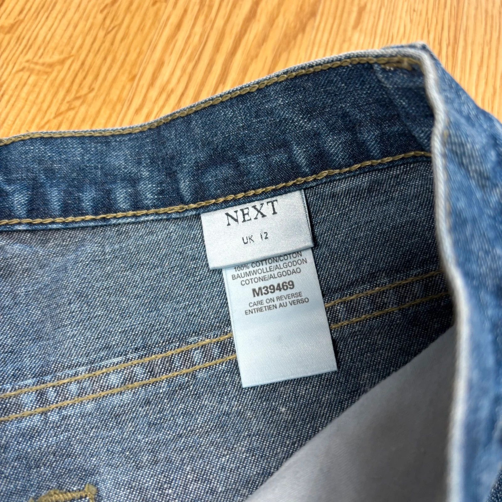 NEXT Next Straight Leg Jeans Size 30" / US 8 / IT 44 - 6 Thumbnail