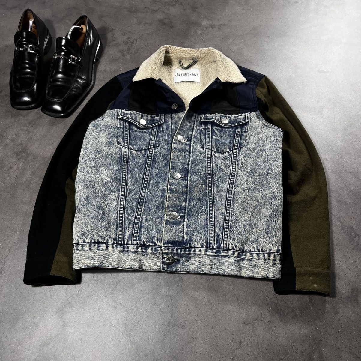 Han Kjobenhavn Vintage Han Kjobenhavn Patchwork Sherpa Trucker Denim Jacket Size US S / EU 44-46 / 1 - 2 Thumbnail