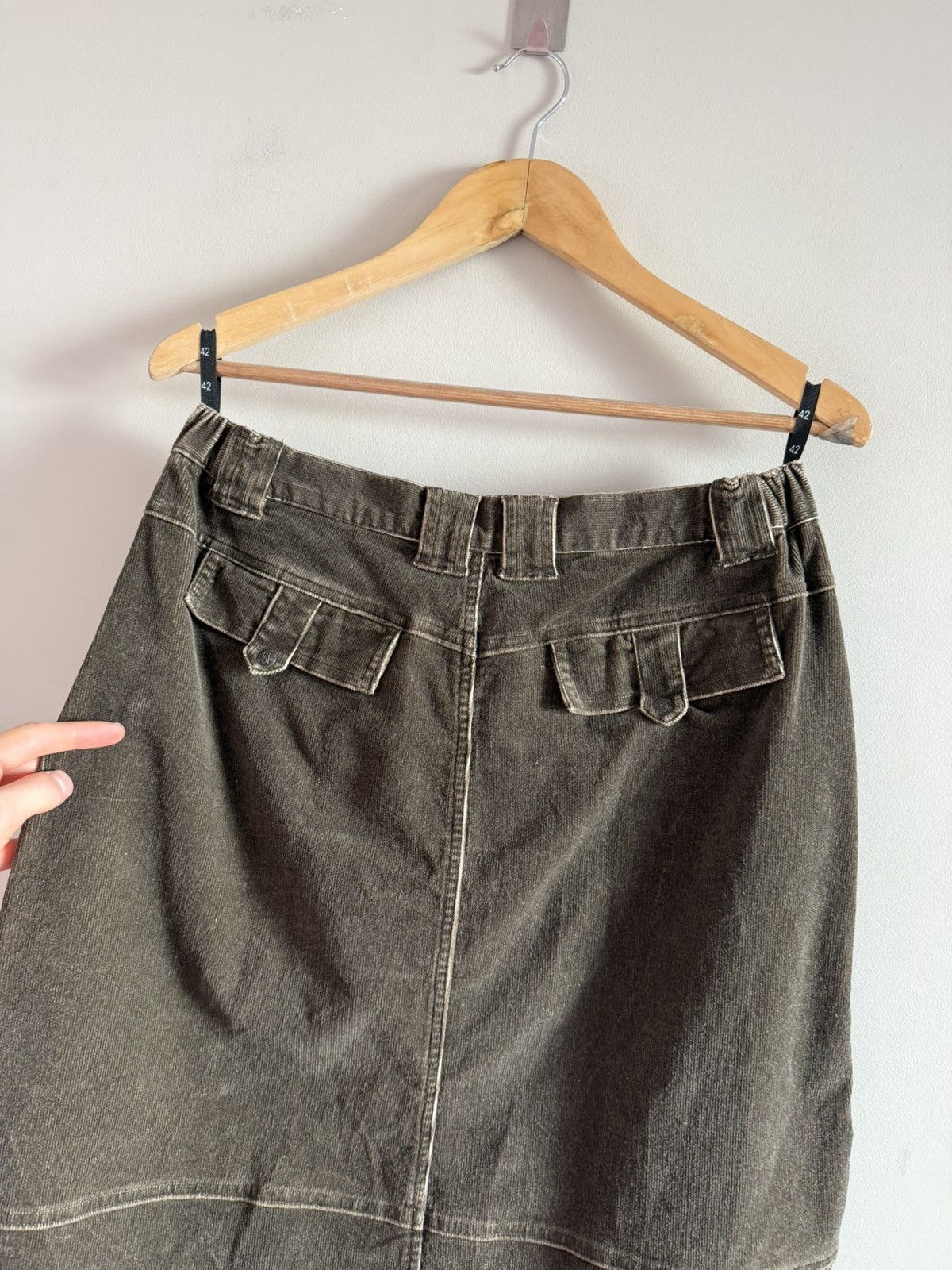 Vintage Corduroy Zip Midi Skirt Size 28" / US 6 / IT 42 - 7 Thumbnail