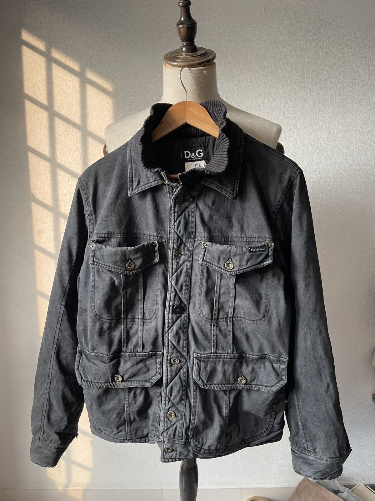 Dolce & Gabbana 2000s Dolce & Gabbana Disstressed Sailor Jacket 11 Size US M / EU 48-50 / 2 - 15 Thumbnail