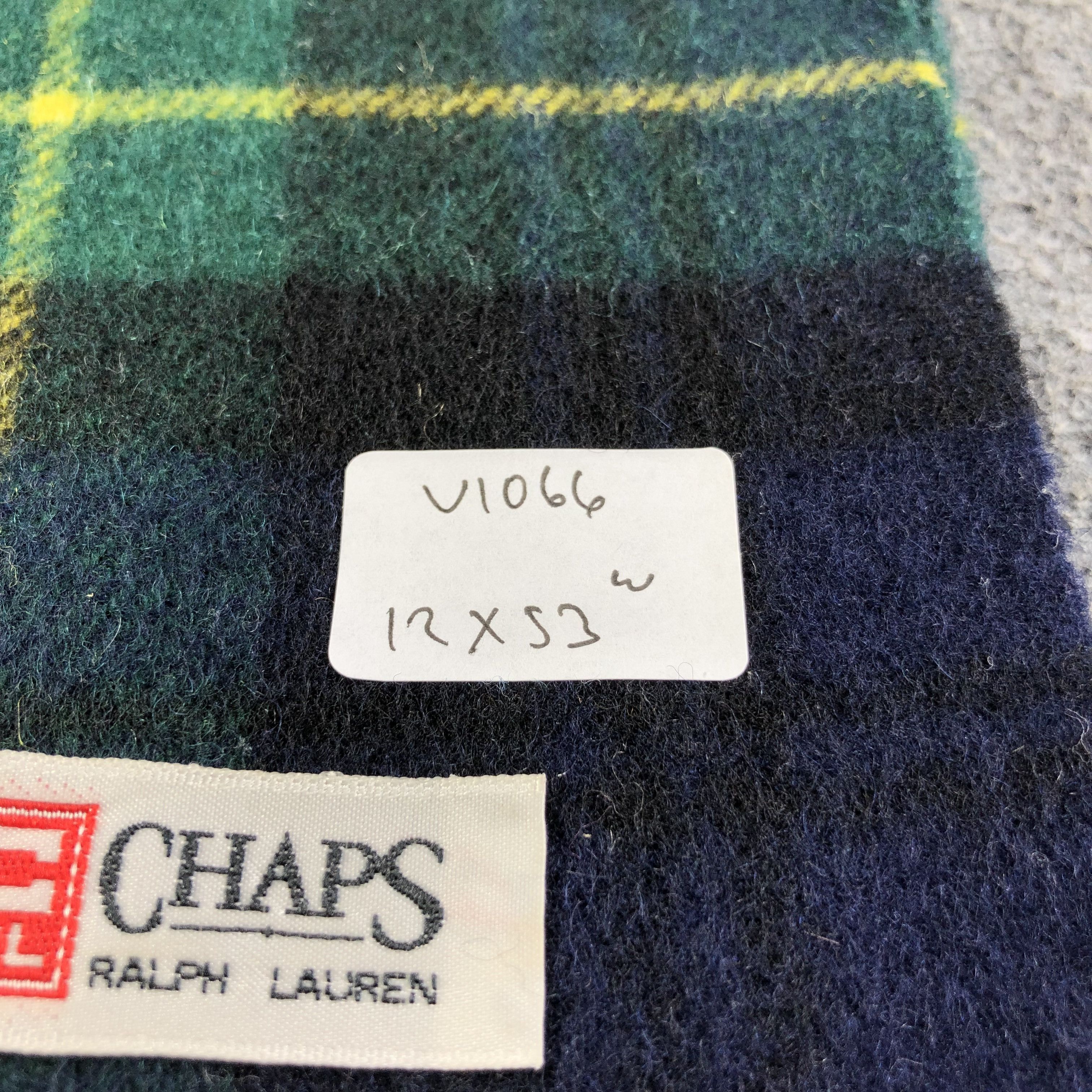 Chaps Ralph Lauren Chaps Ralph Lauren Tartan Wool Scarf Muffler V1066 Size ONE SIZE - 5 Thumbnail