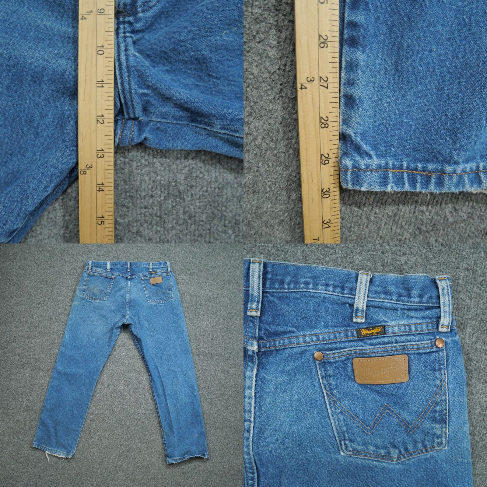 Wrangler VINTAGE Wrangler Jeans Mens 36x30 Denim Cowboy Cut Distressed 13MWZPW 5-Pocket Design Cowboy Gear Mens Size US 36 / EU 52 - 8 Thumbnail