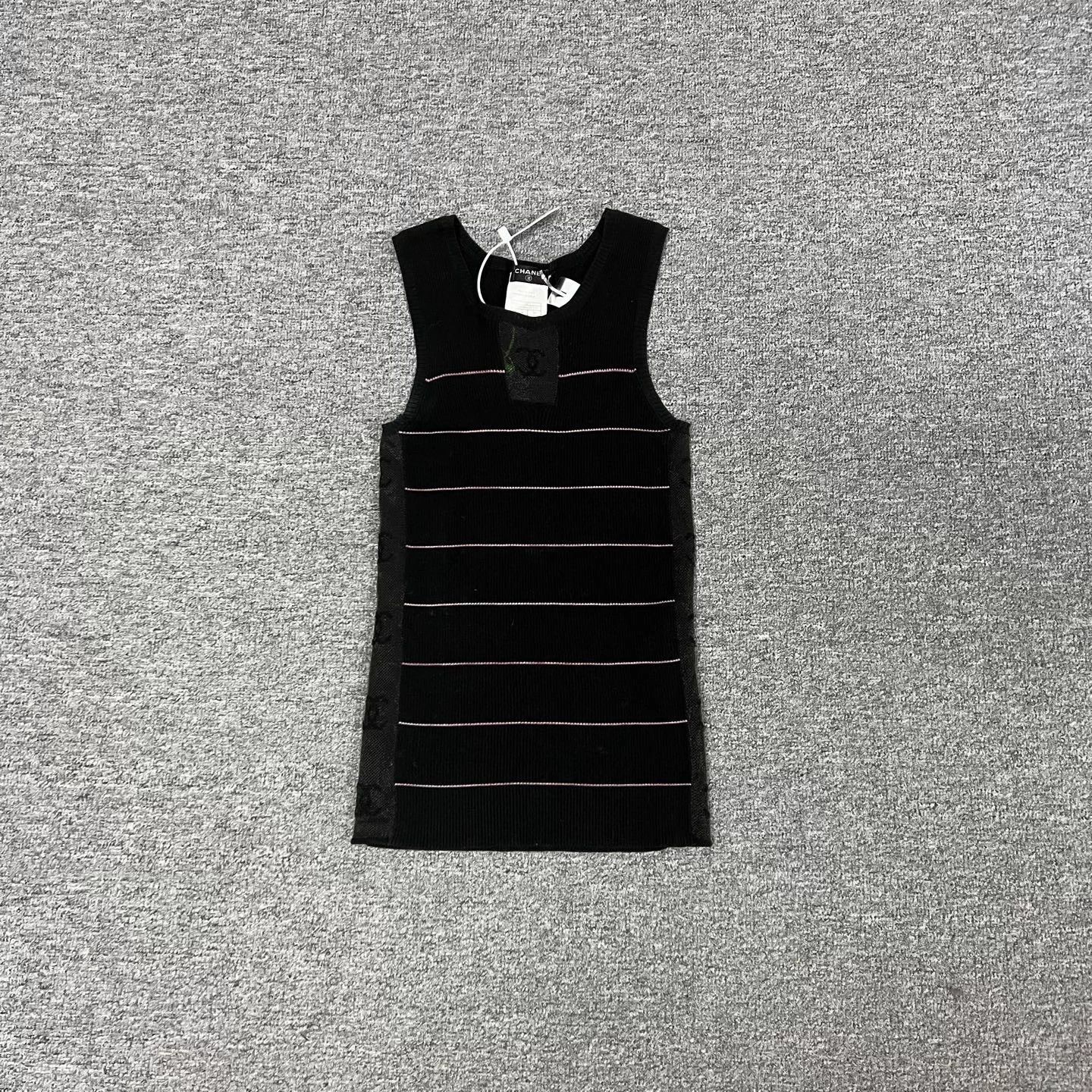 Chanel Chanel CC Logo Knit Vest Side Logo Chain Size S / US 4 / IT 40 - 1 Thumbnail
