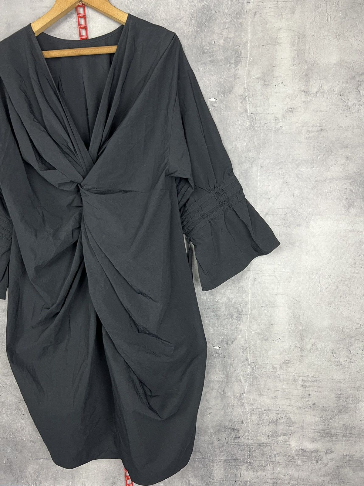 Japanese Brand Muller of Yoshiokudo Japan Black Nylon dress Size 38 Size XS / US 0-2 / IT 36-38 - 3 Thumbnail