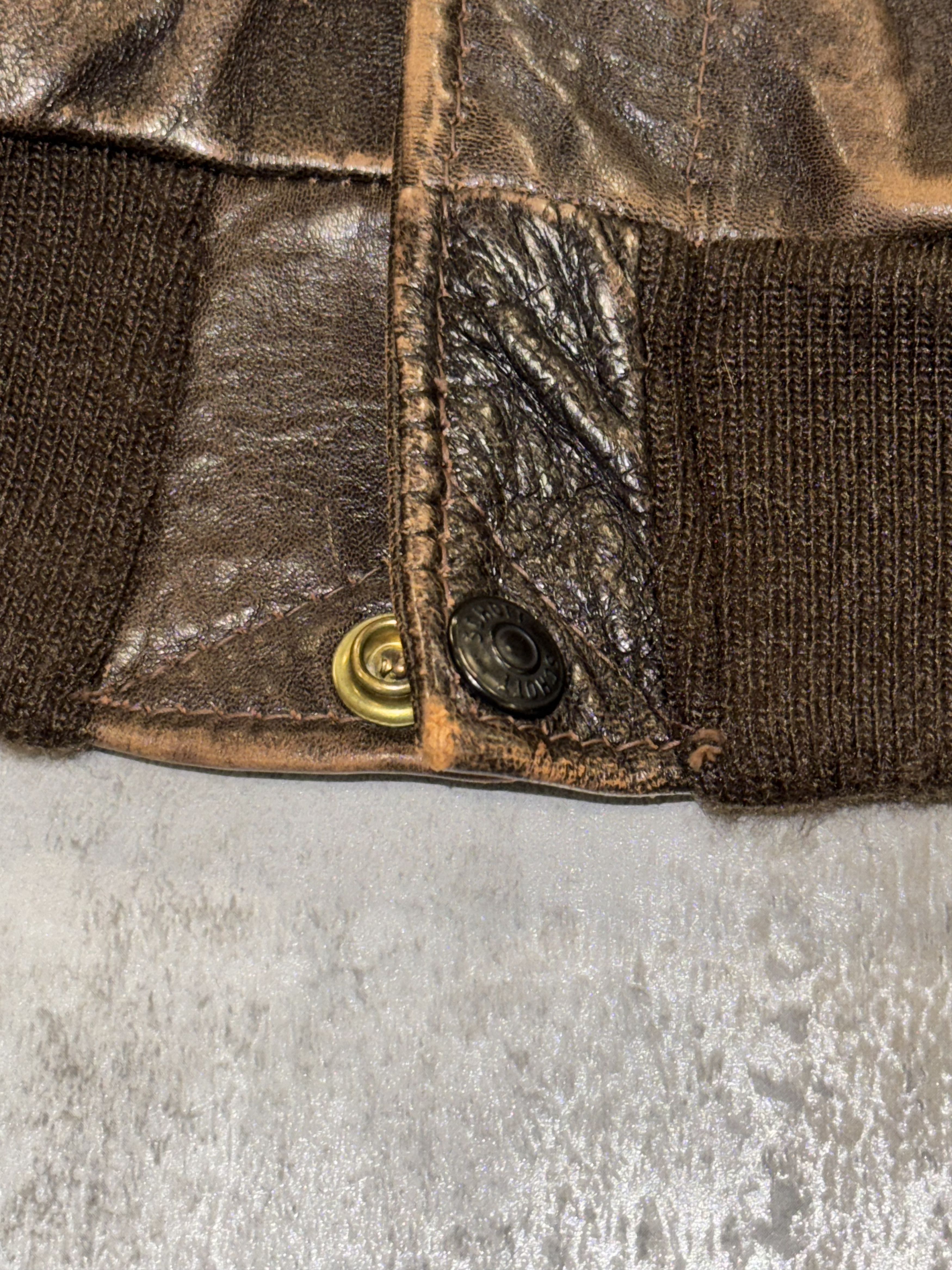 Schott Schott Goatskin aviator Type A-2 mod. 230F, size 46USA Size US L / EU 52-54 / 3 - 10 Thumbnail