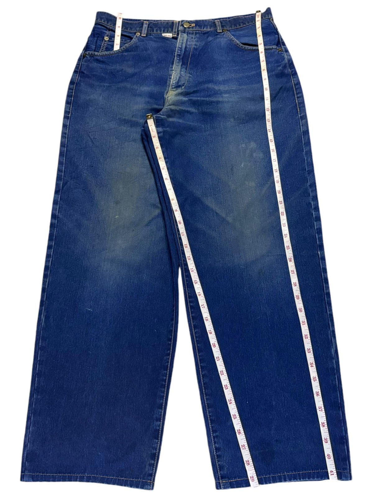 Japanese Brand Vintage Japanese Brand Mud Wash Distressed Baggy Jeans Size US 33 - 13 Thumbnail