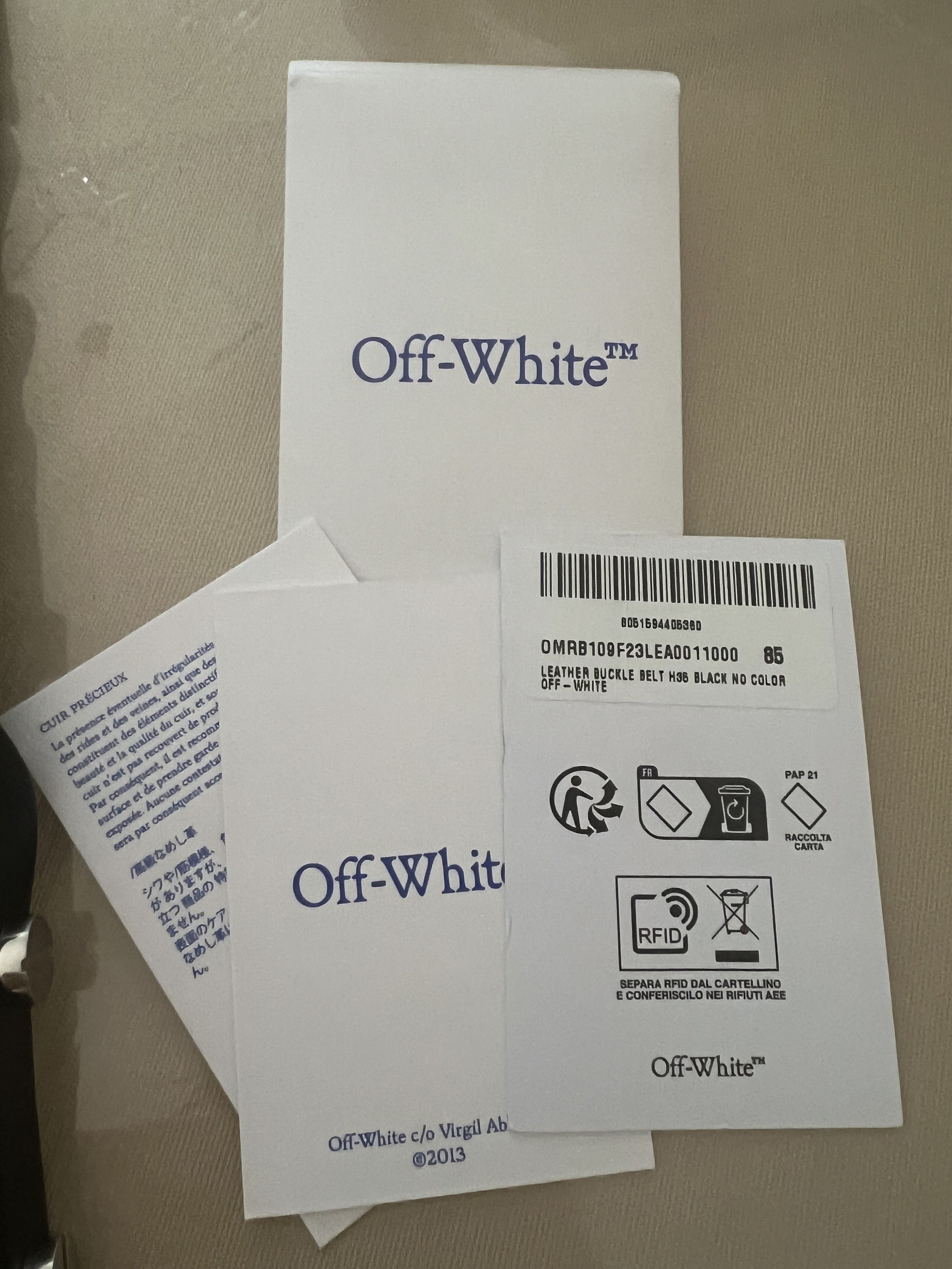 Off-White Off-White Buckle Leather Belt US 32 - 85 cm Size 32 - 8 Thumbnail