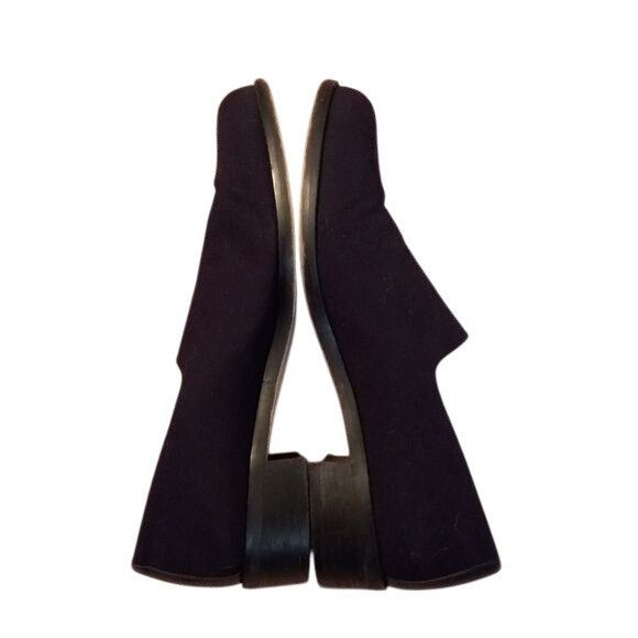 Donald Pliner Donald J Pliner 8.5 M Womens Black Suede Slip-On Loafers Lea Size US 8.5 / IT 38.5 - 3 Thumbnail