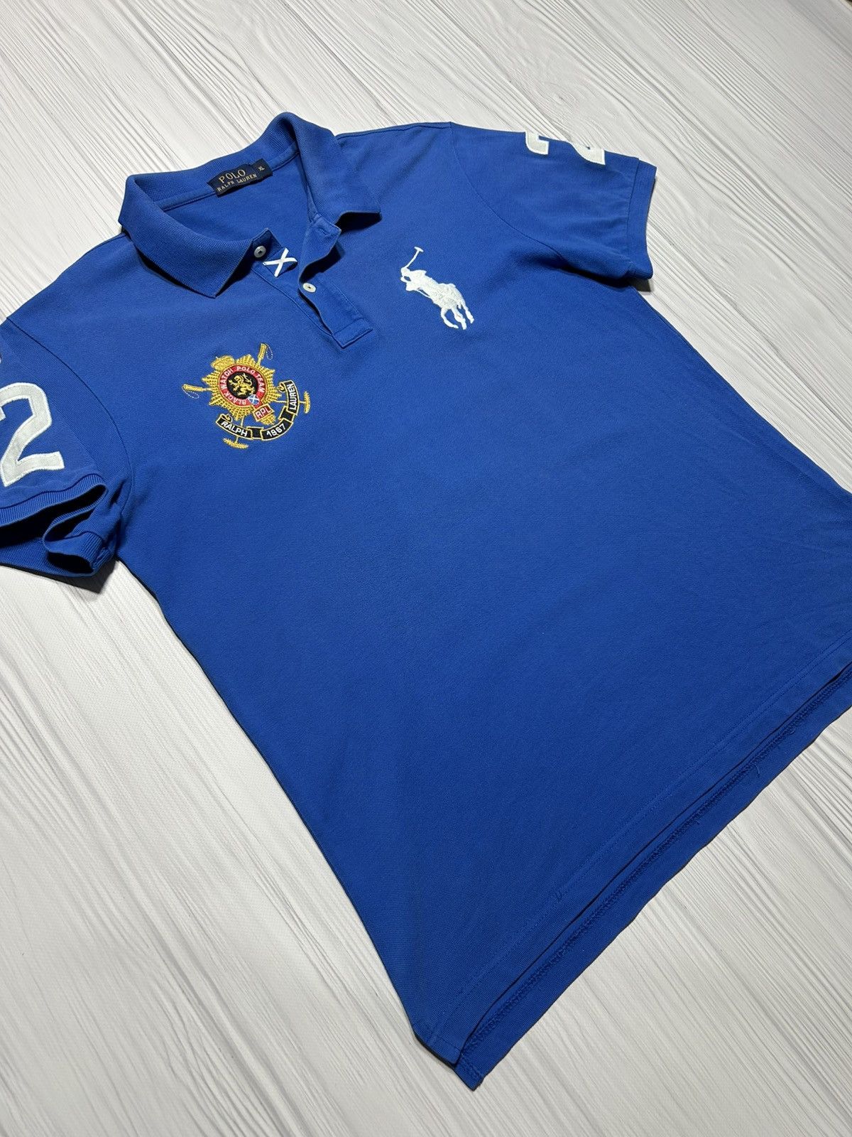 Japanese Brand Vintage Polo Ralph Lauren Black Watch Polo Team 2 Tee Size US XL / EU 56 / 4 - 3 Thumbnail