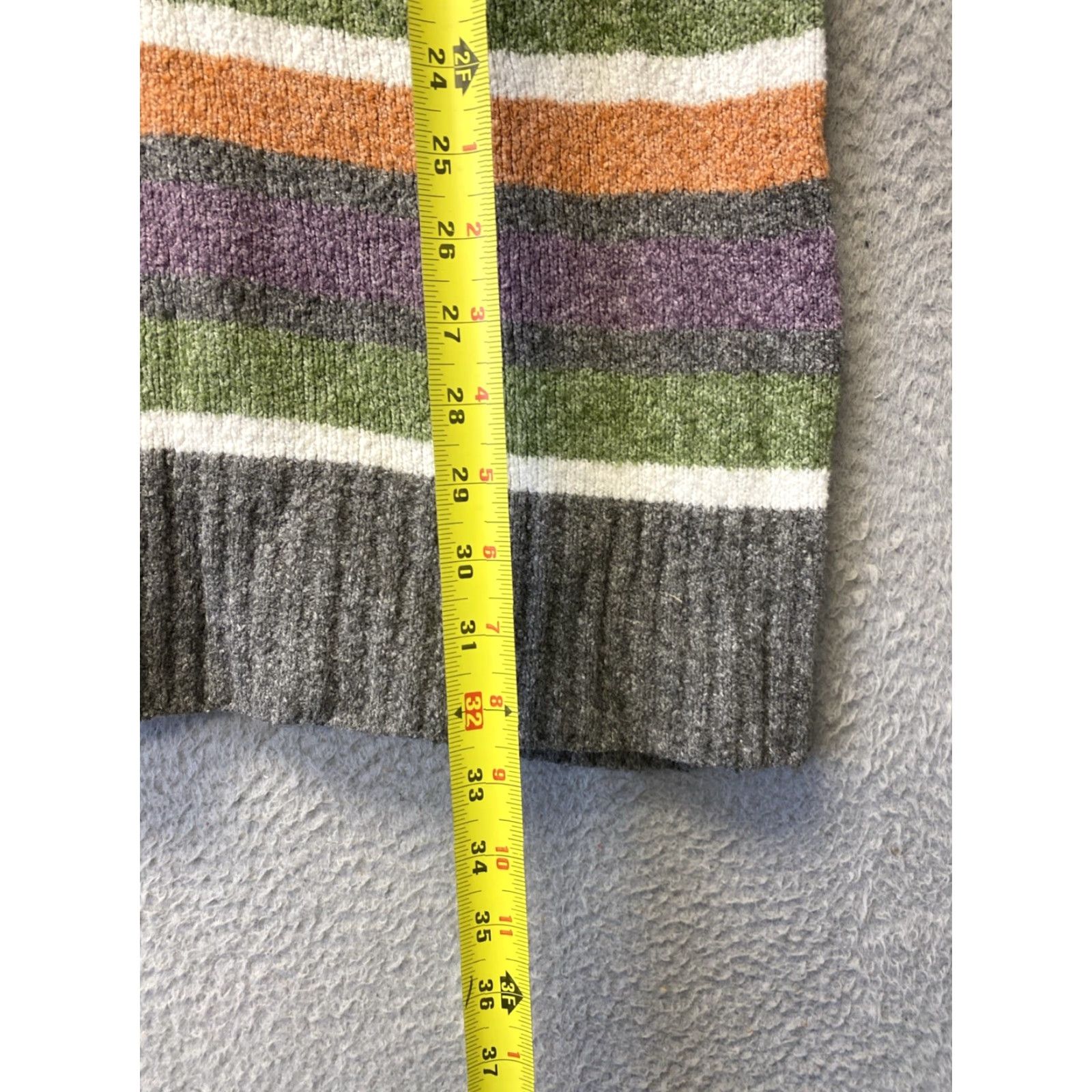 Torrid Torrid Sweater Womens Multicolor V-Neck 3/4 Sleeve Tunic Pullover +Size 3/0 Striped Open-Knit 0326 Size XS / US 0-2 / IT 36-38 - 6 Thumbnail