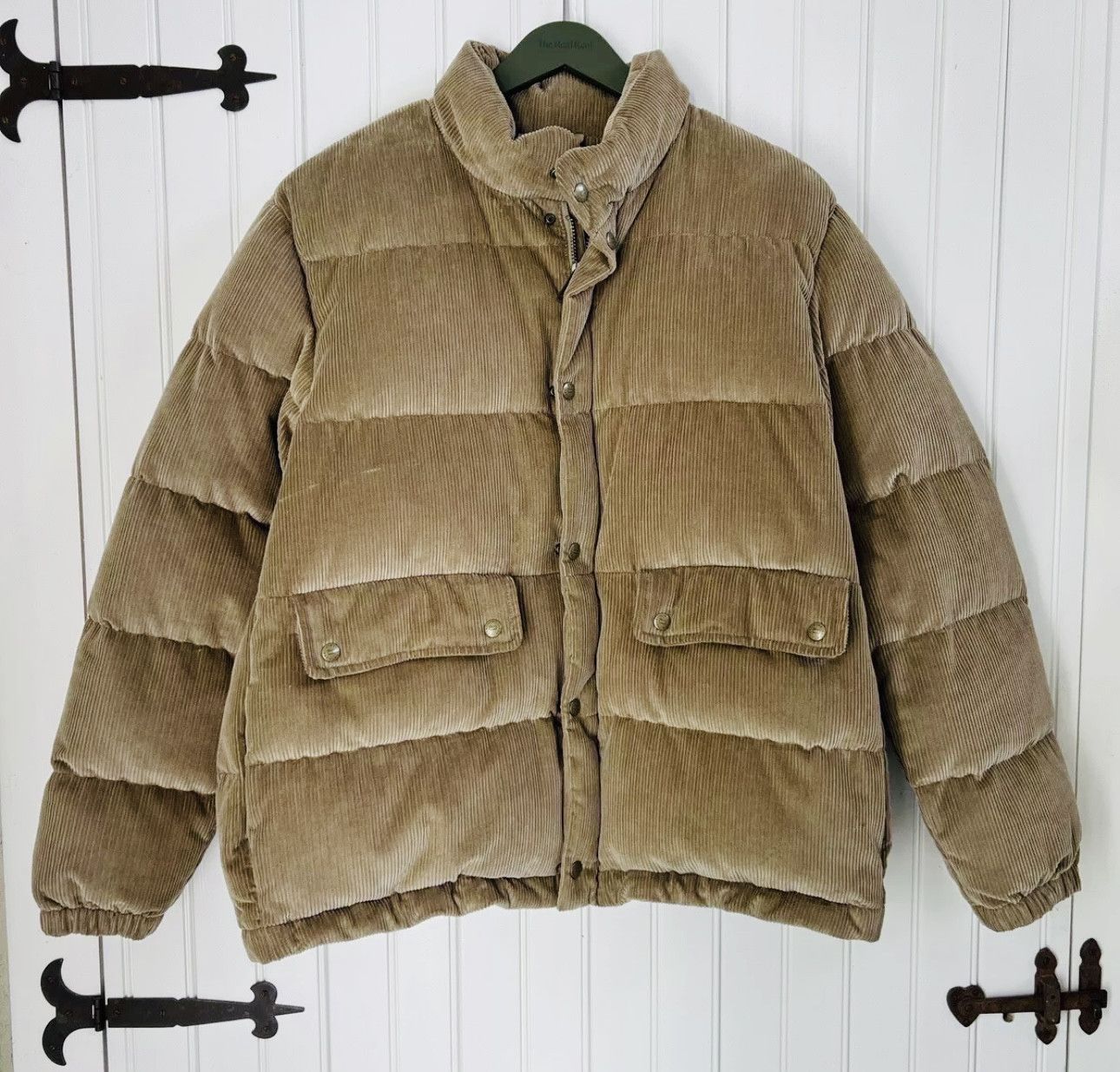 Aime Leon Dore Aime Leon Dore Woolrich Corduroy Puffer Down Jacket Tan (XL)  | Grailed