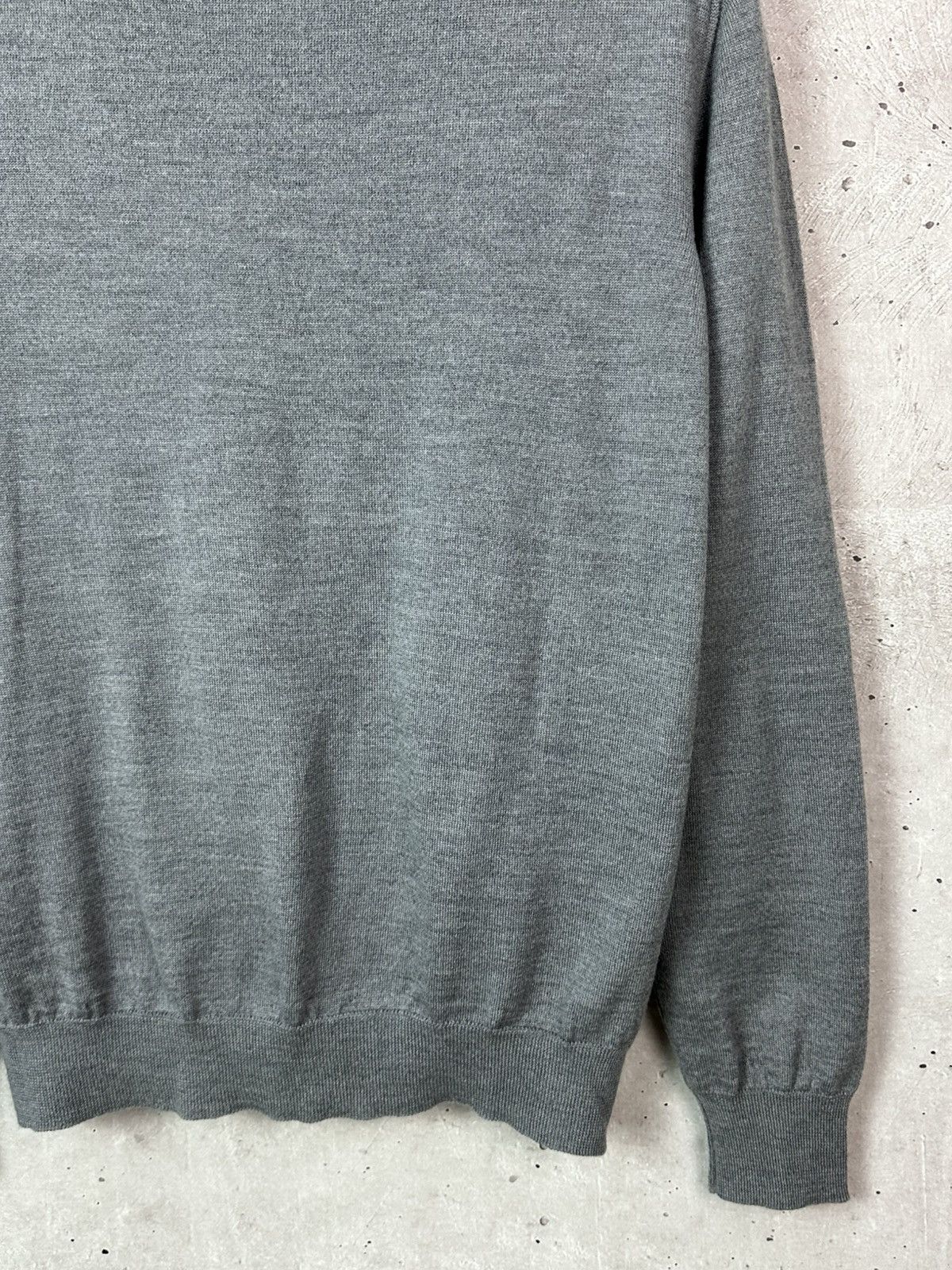 Drumohr Drumohr Made in Italy Wool Knit Long Sleeve V-neck Sweater Size US M / EU 48-50 / 2 - 8 Thumbnail