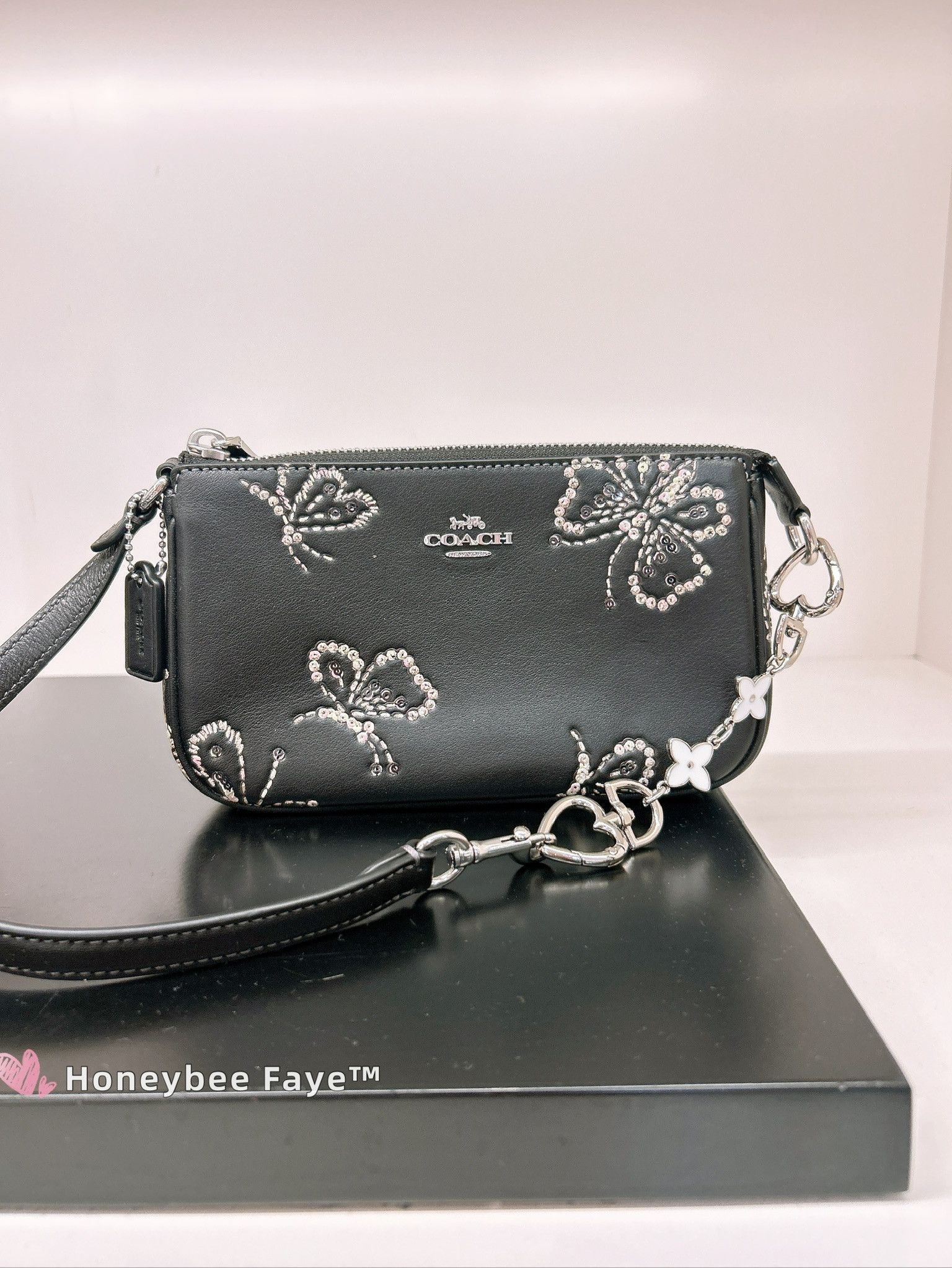 Coach Nolita 19 With Sparkly Butterfly Print CCF58 Size ONE SIZE - 4 Thumbnail