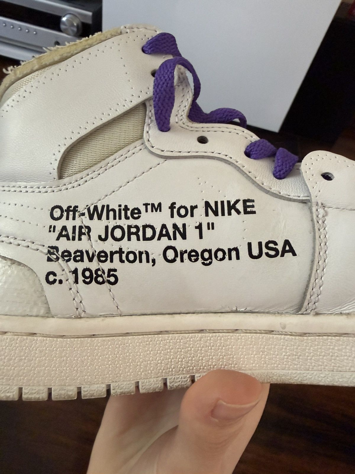 Jordan Brand × Off-White Off-White Jordan 1 NRG Size US 7.5 / EU 40-41 - 13 Thumbnail
